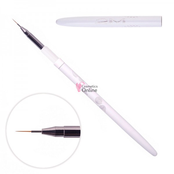 Pensula pentru pictura 2M White Nail Art XS, cu par natural
